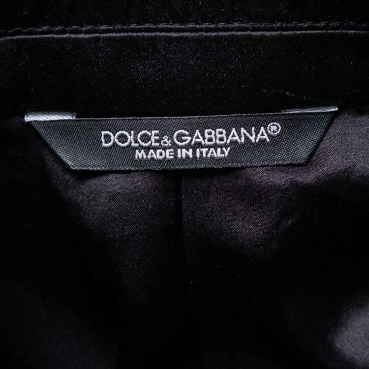 Pre Owned Dolce & Gabbana Metallic Lurex Jacquard Double Breasted Sicilia Blazer 3XL