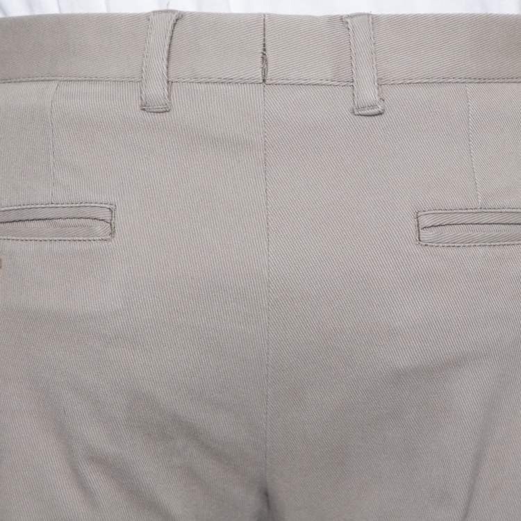 Pre Owned Dolce & Gabbana Beige Tapered Leg Trousers L