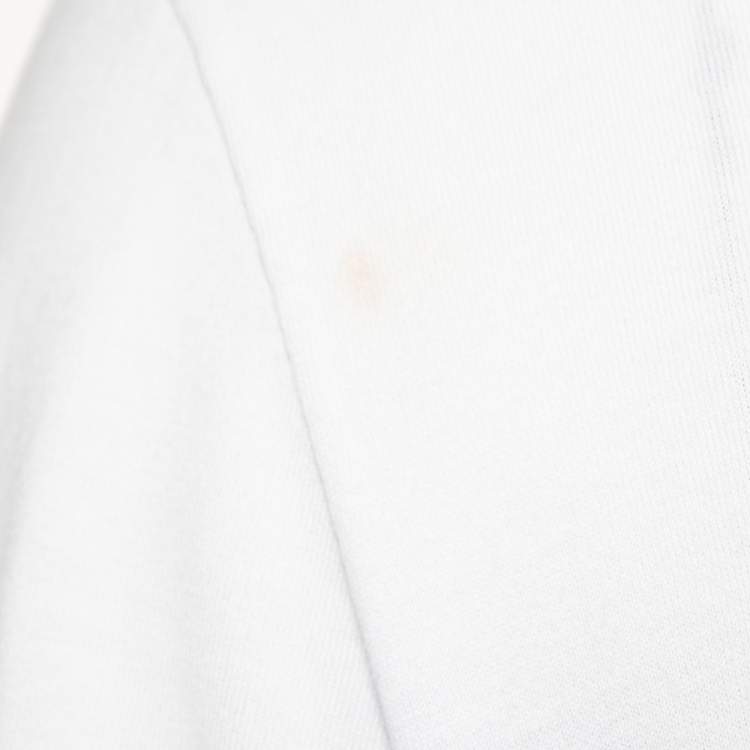 Pre Owned Dolce & Gabbana White Cotton DG Stars Millennials Crewneck T-Shirt M