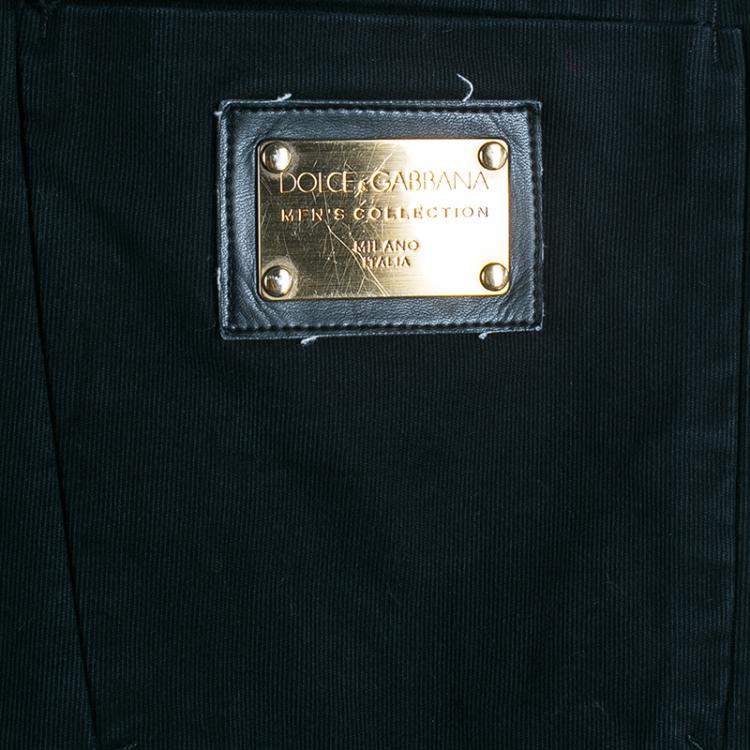 Pre Owned Dolce & Gabbana Men's Black Denim Pants S