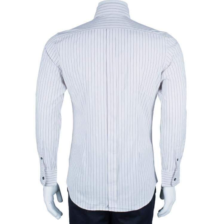 Pre Owned Dolce & Gabbana Men's Striped Button Down Shirt S