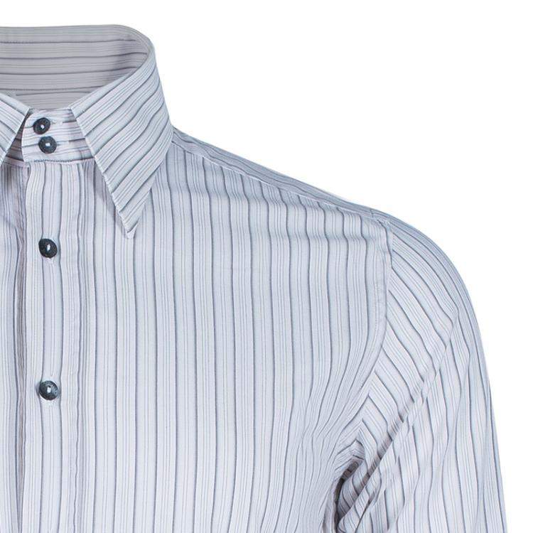 Pre Owned Dolce & Gabbana Men's Striped Button Down Shirt S
