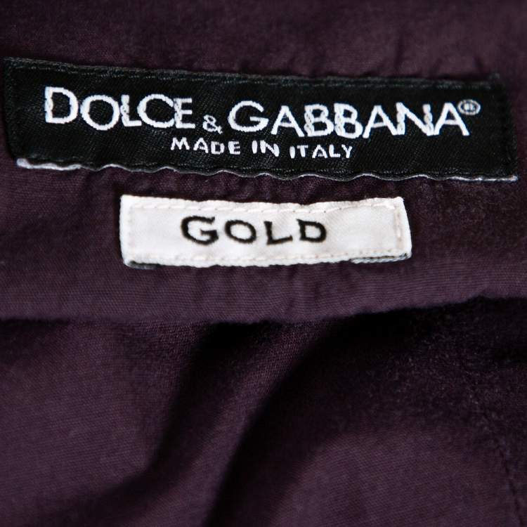 مملوكة مسبقًا Dolce & Gabbana Magenta Cotton Button Front Shirt L