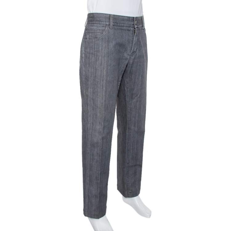 Pre Owned Dolce & Gabbana  Grey Denim Classic 14 Jeans XXL 