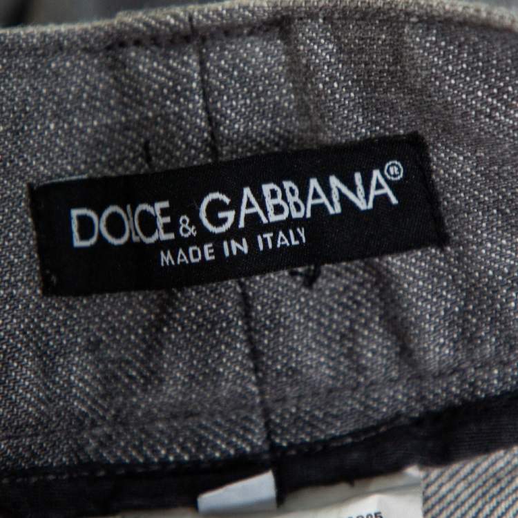 Pre Owned Dolce & Gabbana  Grey Denim Classic 14 Jeans XXL 