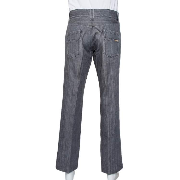 Pre Owned Dolce & Gabbana  Grey Denim Classic 14 Jeans XXL 