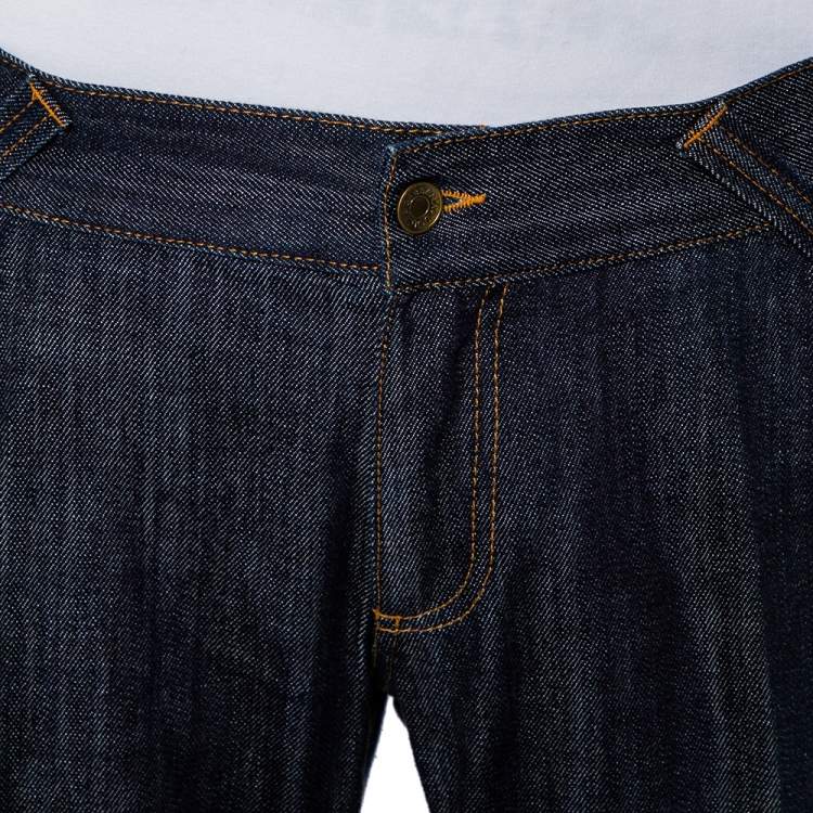 مملوكة مسبقًا Dolce & Gabbana Navy Blue Denim Straight Leg 12 Jeans XXL