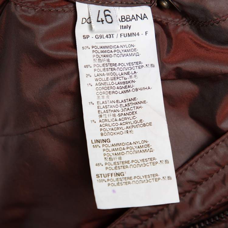 Pre Owned Dolce & Gabbana Two Tone Synthetic Fur Lined Hooded Zip Front Jacket S