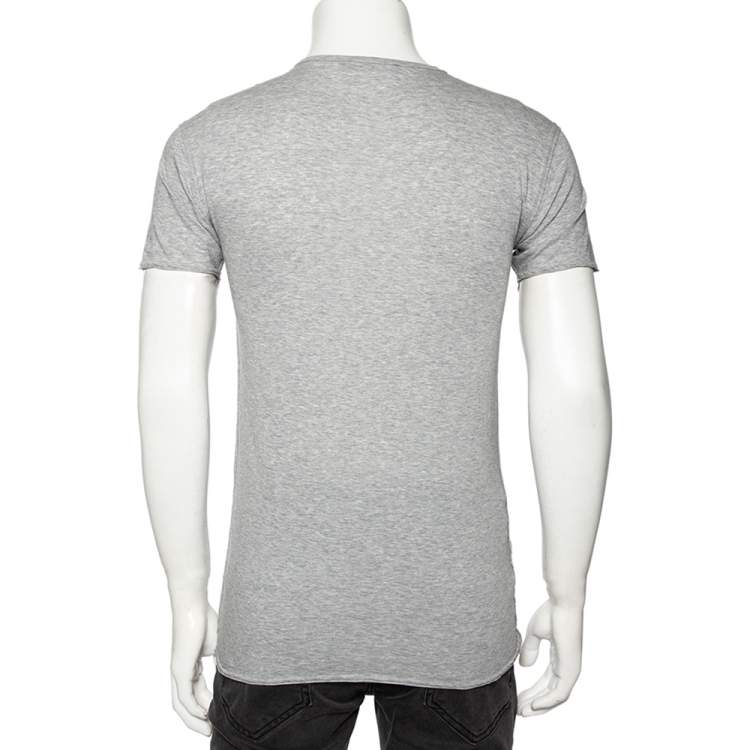 مملوكة مسبقًا Dolce & Gabbana Grey Cotton Monica Bellucci Printed Cotton T-Shirt XS