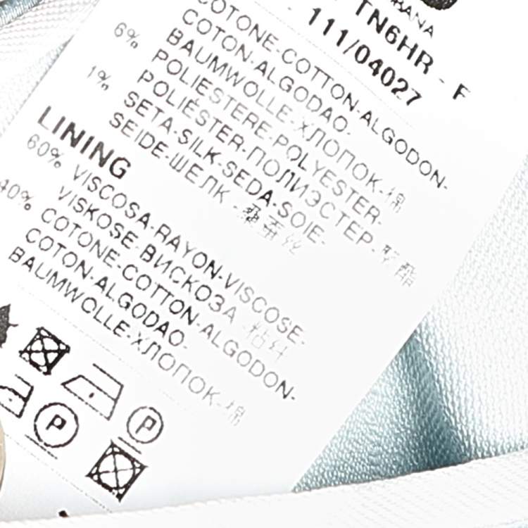 Pre Owned Dolce & Gabbana Blue Cotton Button Front Blazer S