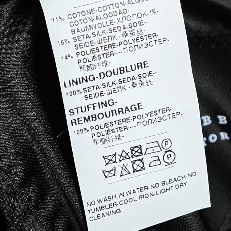 Pre Owned Dolce & Gabbana Alta Sartoria Black Embossed Jacquard Long Blazer L