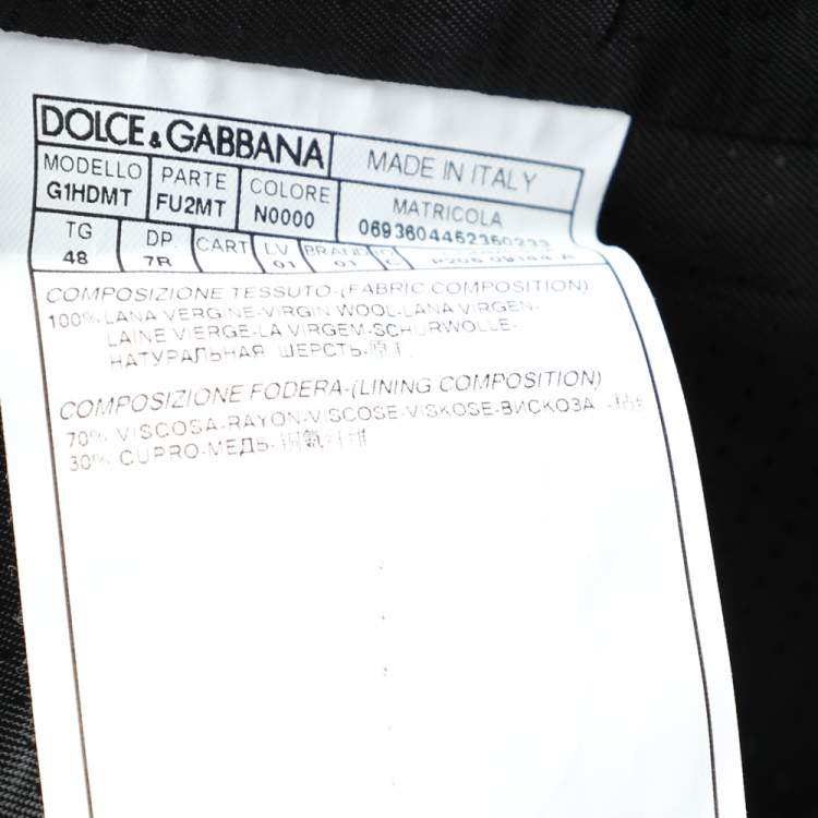 Pre Owned Dolce & Gabbana Black Wool Vest M