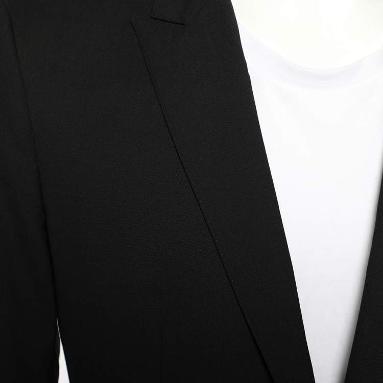 Pre Owned Dolce & Gabbana Black Wool Single Breasted Martini Blazer M