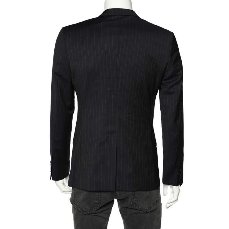 Pre Owned Dolce & Gabbana Black Wool Single Breasted Blazer M