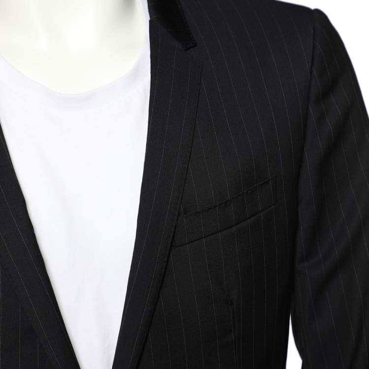 Pre Owned Dolce & Gabbana Black Wool Single Breasted Blazer M