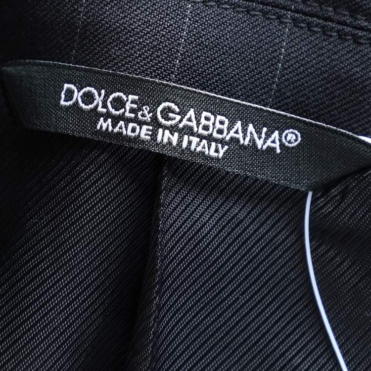 Pre Owned Dolce & Gabbana Black Wool Single Breasted Blazer M