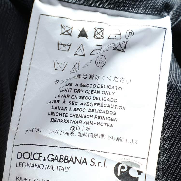 Pre Owned Dolce & Gabbana Black Wool Single Breasted Blazer M