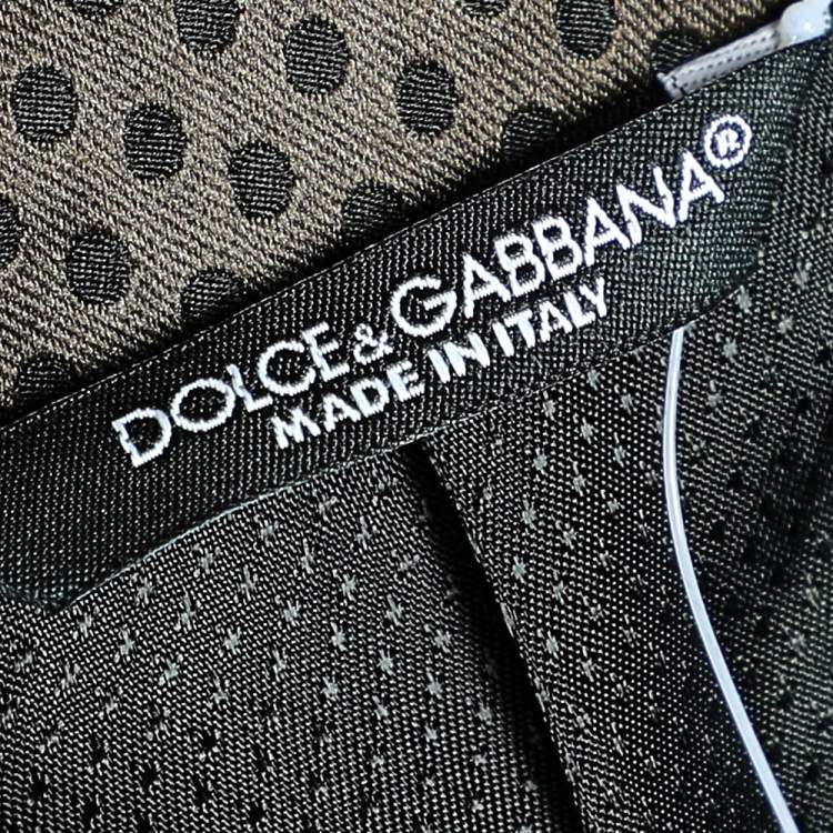 Pre Owned Dolce & Gabbana Brown Polka Dotted Wool Single Breasted Blazer M 