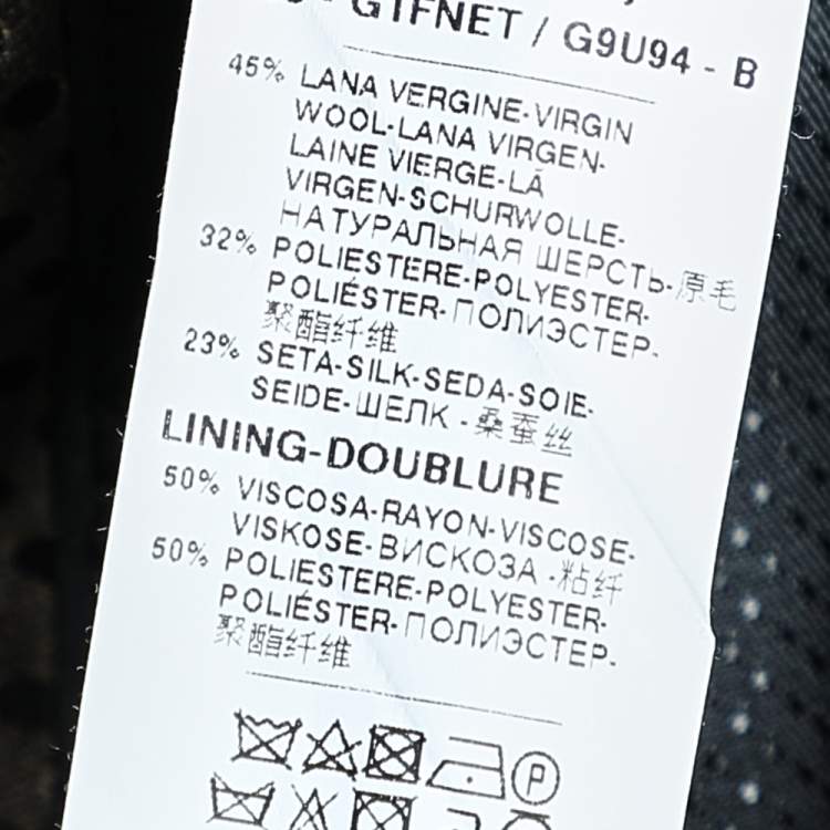 Pre Owned Dolce & Gabbana Brown Polka Dotted Wool Single Breasted Blazer M 