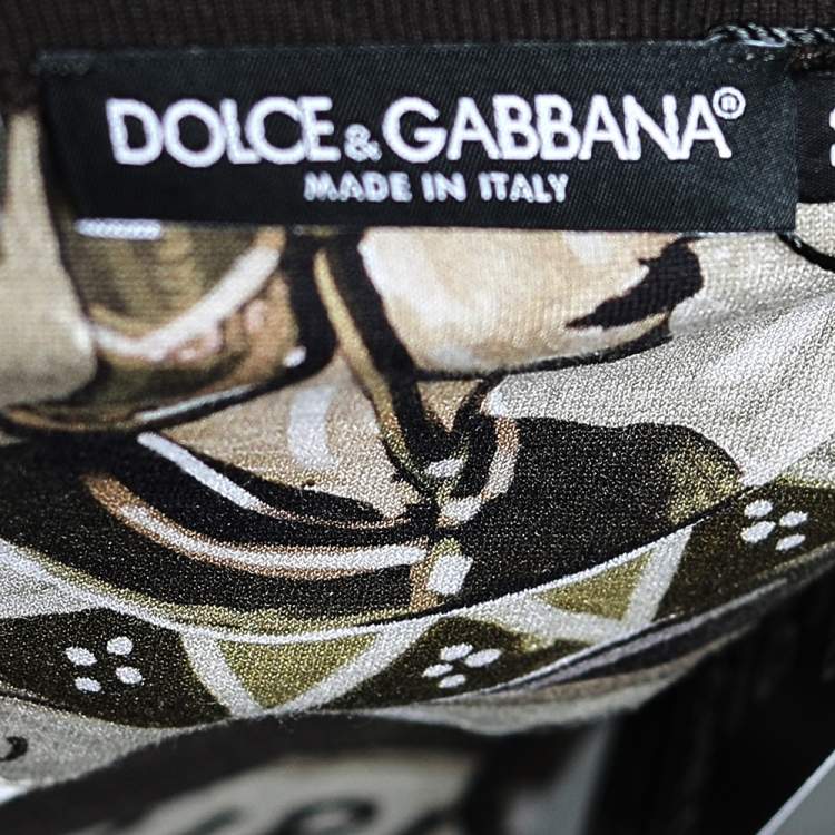 Pre Owned Dolce & Gabbana Multicolor Puppet Theater Printed Cotton Knit Crewneck T-Shirt L