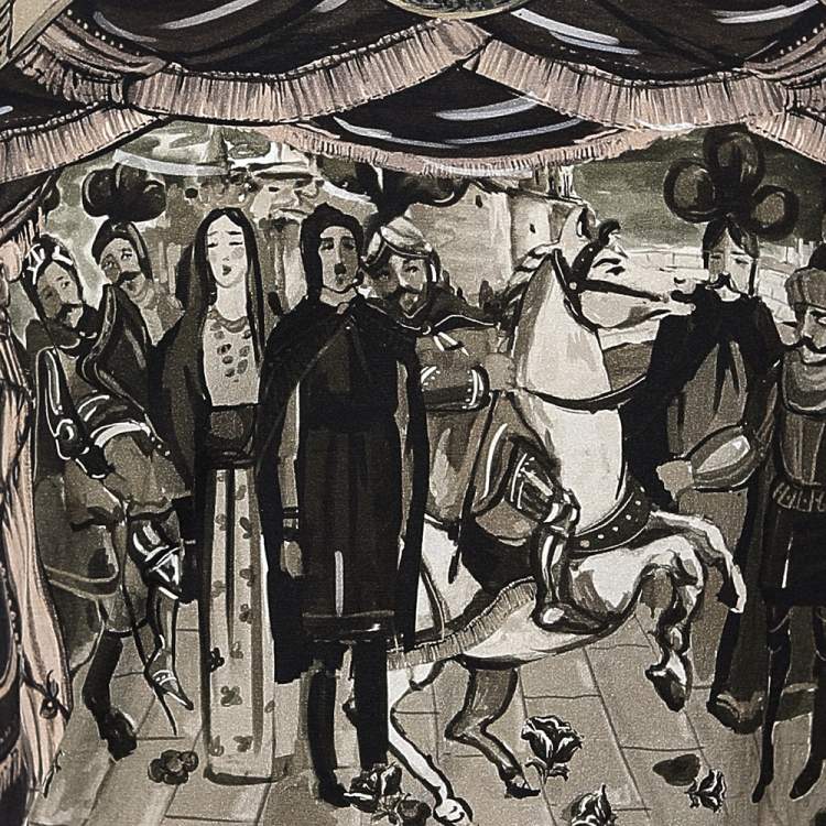 Pre Owned Dolce & Gabbana Multicolor Puppet Theater Printed Cotton Knit Crewneck T-Shirt L