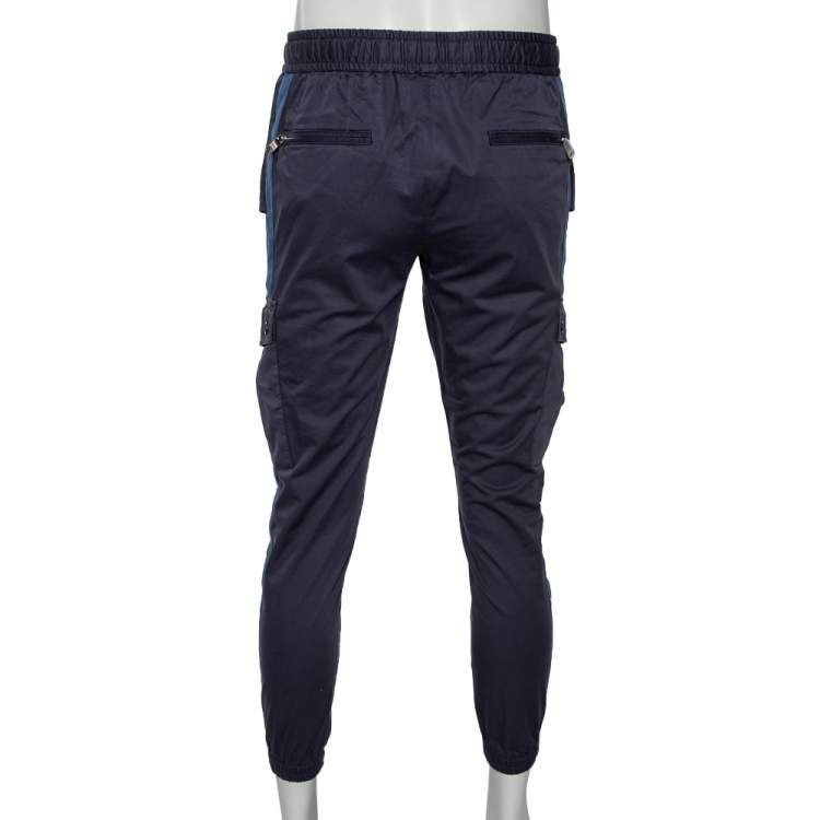 مملوكة مسبقًا Dolce & Gabbana Blue Cotton Cargo Pants S 