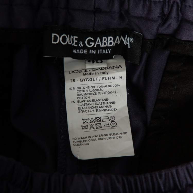مملوكة مسبقًا Dolce & Gabbana Blue Cotton Cargo Pants S 