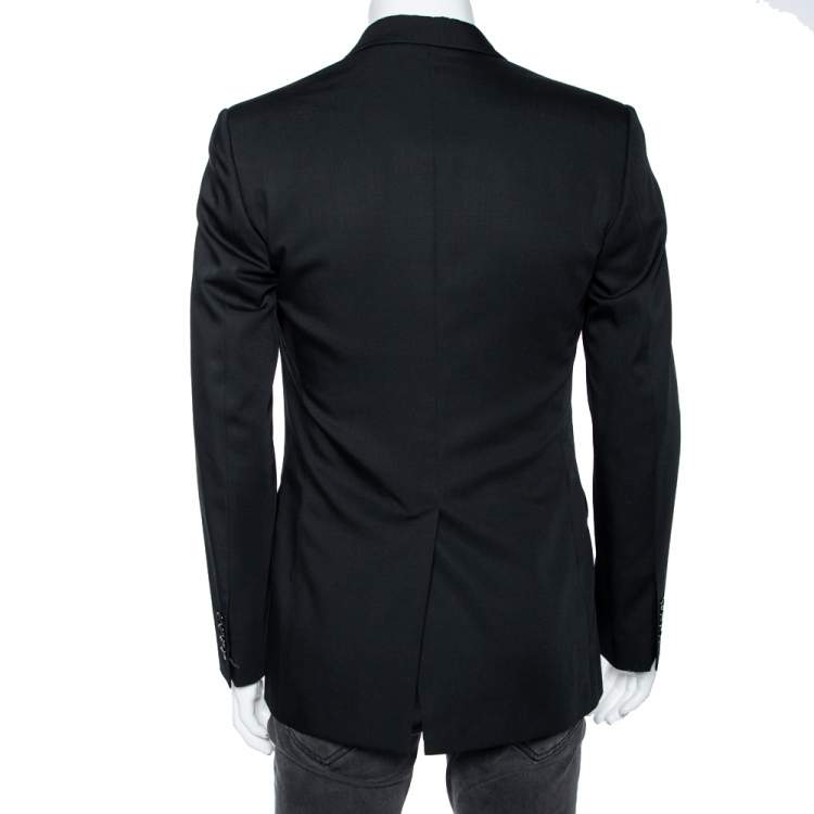 Pre Owned Dolce & Gabbana Black Wool Single Breasted Blazer M