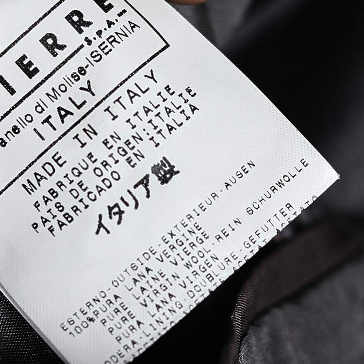 Pre Owned D&G Navy Blue Pinstripe Wool Button Front Blazer S