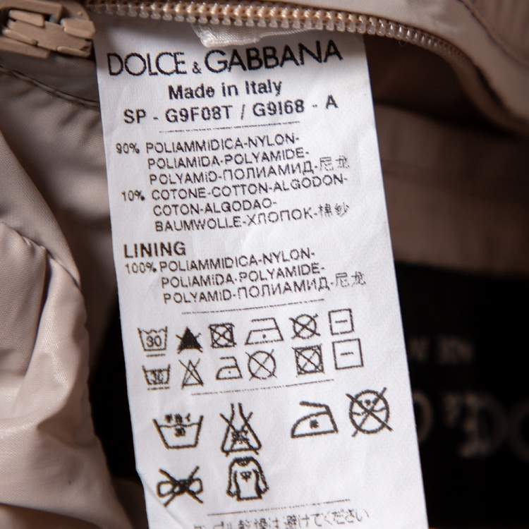 Pre Owned Dolce & Gabbana Colorblock Synthetic & Rib Knit Trimmed Jacket S