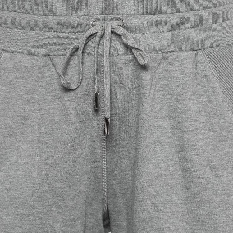 Pre Owned Dolce & Gabbana Grey Cotton Knit Shorts M