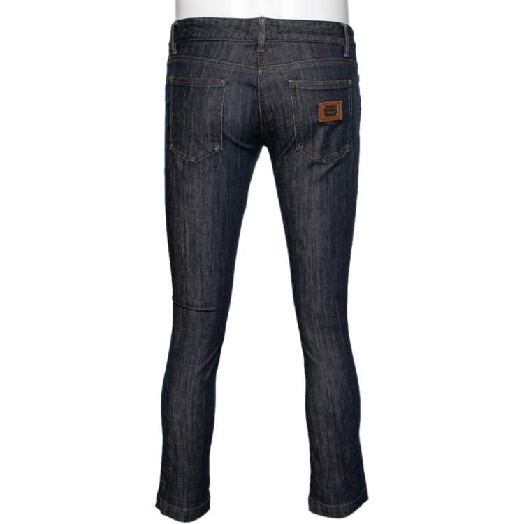 Pre Owned Dolce & Gabbana Blue Denim Jeans XS