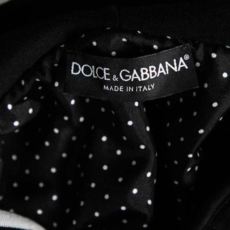Pre Owned Dolce & Gabbana Black DG Love Printed Cotton Hoodie L 