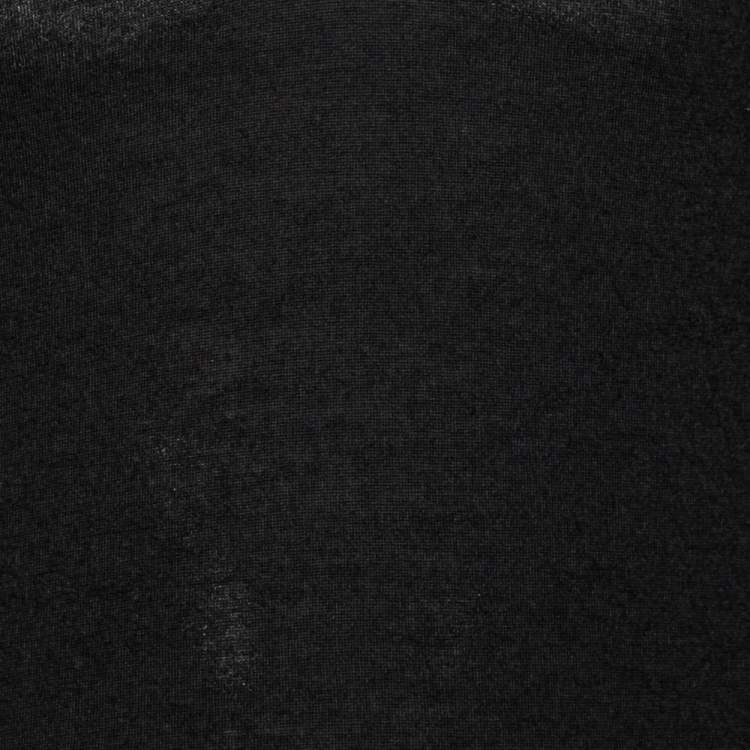 Pre Owned Dolce & Gabbana Black Cashmere Long Sleeve Sweater L