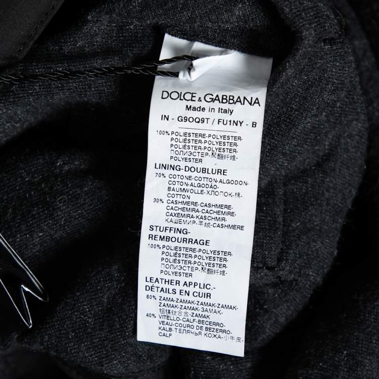 Pre Owned Dolce & Gabbana Black Synthetic Sleeveless Puffer Jacket L