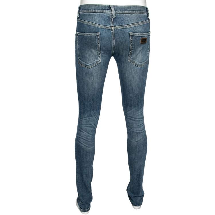 Pre Owned Dolce & Gabbana Blue Denim Fit 14 Jeans S