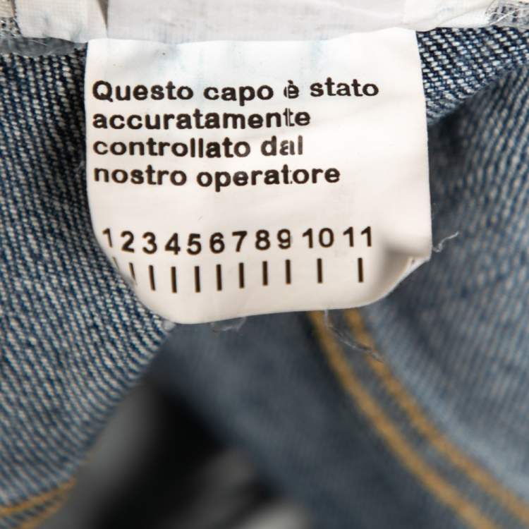 Pre Owned Dolce & Gabbana Blue Denim Fit 14 Jeans S