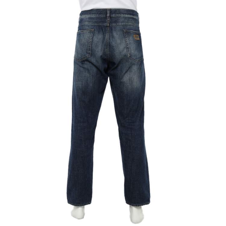 مملوكة مسبقًا Dolce & Gabbana 16 Classic Navy Blue Denim Jeans XXL