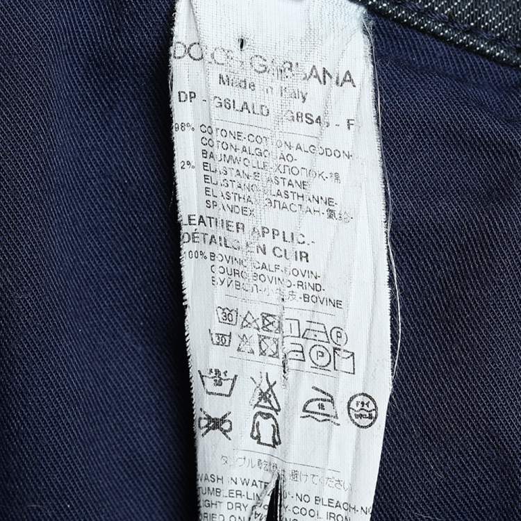 Pre Owned Dolce & Gabbana 14 Stretch Dark Blue Denim Jeans XXL