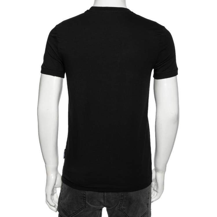 Pre Owned Dolce & Gabbana Black Cotton Crew Neck Short Sleeve T-Shirt S