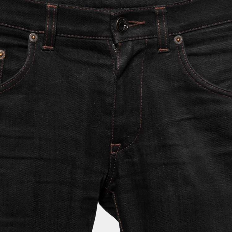 Pre Owned Dolce & Gabbana Black Denim Fit 14 Jeans XS