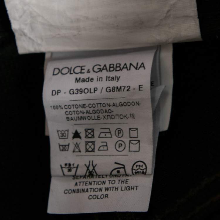 Pre Owned Dolce & Gabbana Black Denim Fit 14 Jeans XS