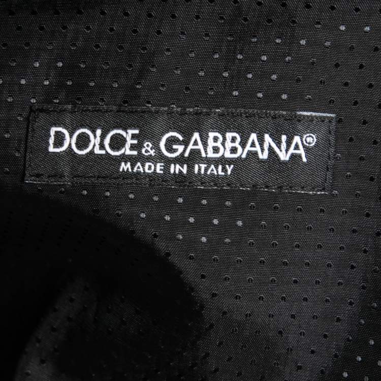 Pre Owned Dolce & Gabbana Grey Wool Trouser Vest Suit M