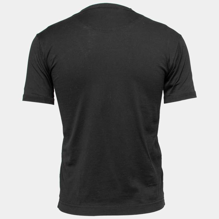 Pre Owned Dolce & Gabbana Black Cotton Short Sleeve T-Shirt S