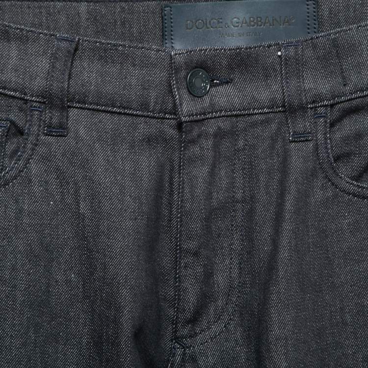 مملوكة مسبقًا Dolce & Gabbana Navy Blue Denim 16 Stretch Jeans S Waist 30 