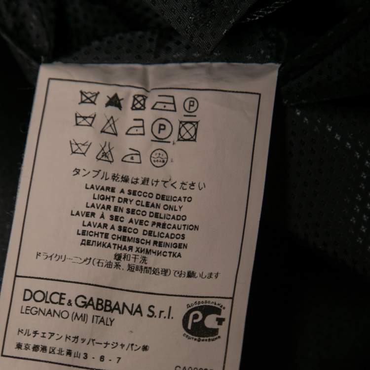 Pre Owned Dolce & Gabbana Black Wool & Satin Trimmed Single Breasted Suit XXL