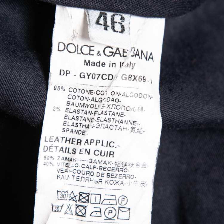 مملوكة مسبقًا Dolce & Gabbana Dark Blue Denim Stretch Fit Comfort Jeans S Waist 32"