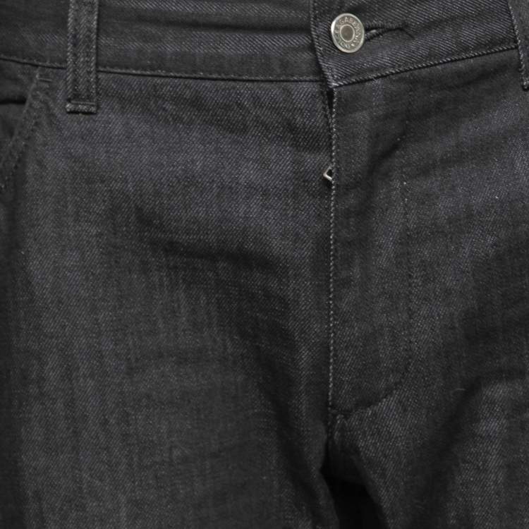 Pre Owned Dolce & Gabbana Black Denim 16 Straight Fit  Jeans L Waist 35"