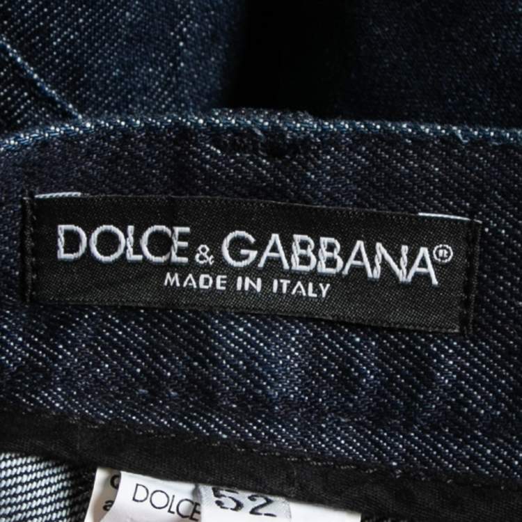 Pre Owned Dolce & Gabbana Blue Denim Fit 12 Jeans XL Waist 36"