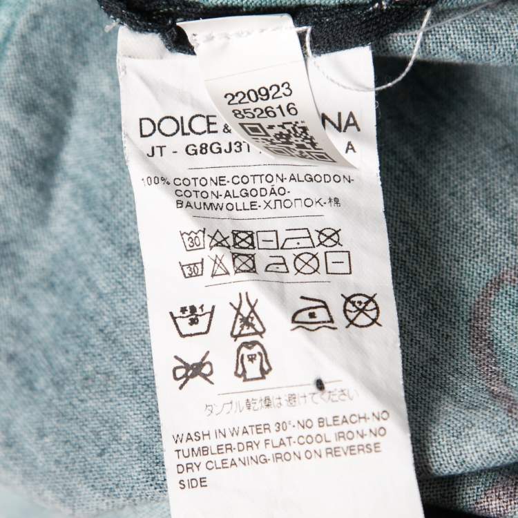 Pre Owned Dolce & Gabbana Multicolor Printed Crewneck T-Shirt S 